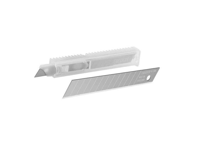 Stanley Flat Snap-Off Blade 9 mm, 10 per Package
