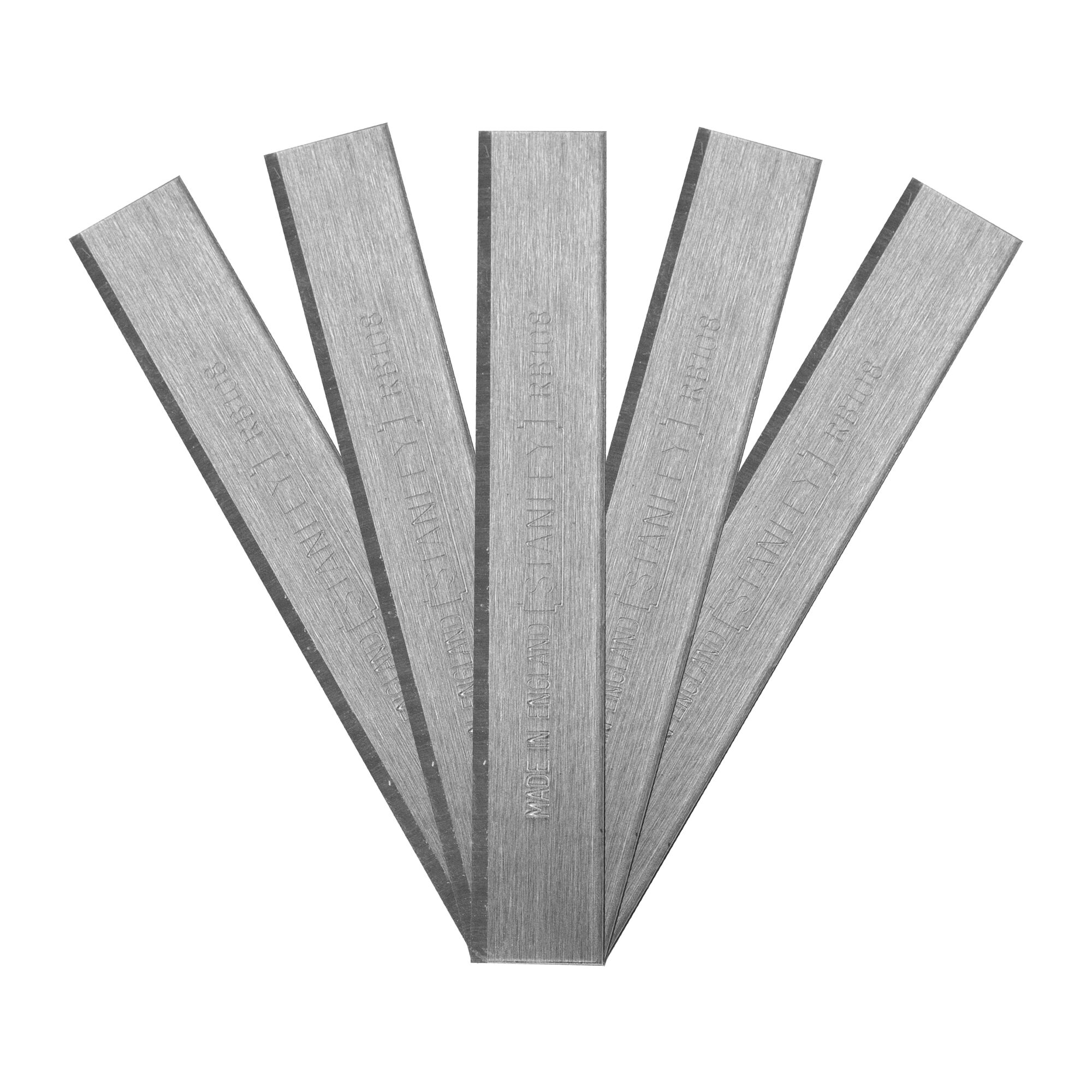 Stanley Carbon Steel Flat Replacement, 50 mm 50 mm, 10 per Package