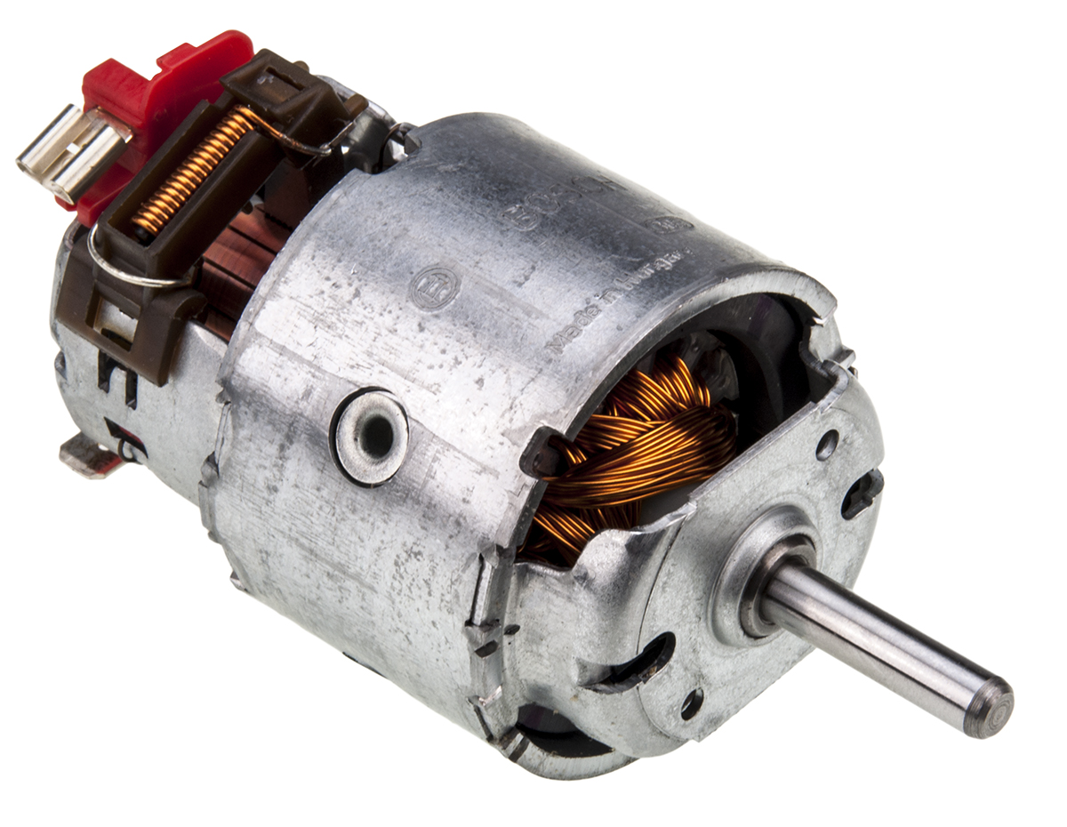 Bosch DC Motor, 28 W, 12V dc, 6 Ncm, 4500rpm, 6 mm Shaft Diameter