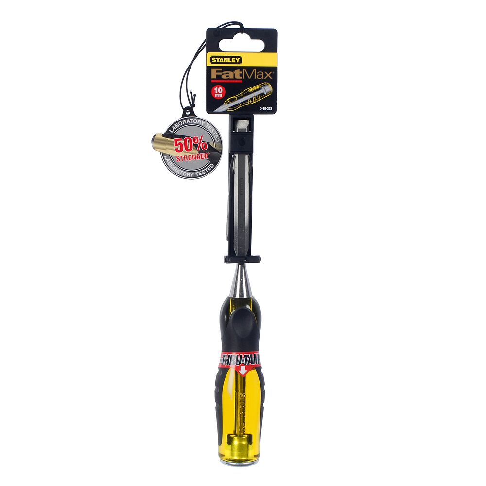 Stanley 1 Piece Chrome Steel Wood Wood Chisel, 31 cm Length, 10 mm Blade Width
