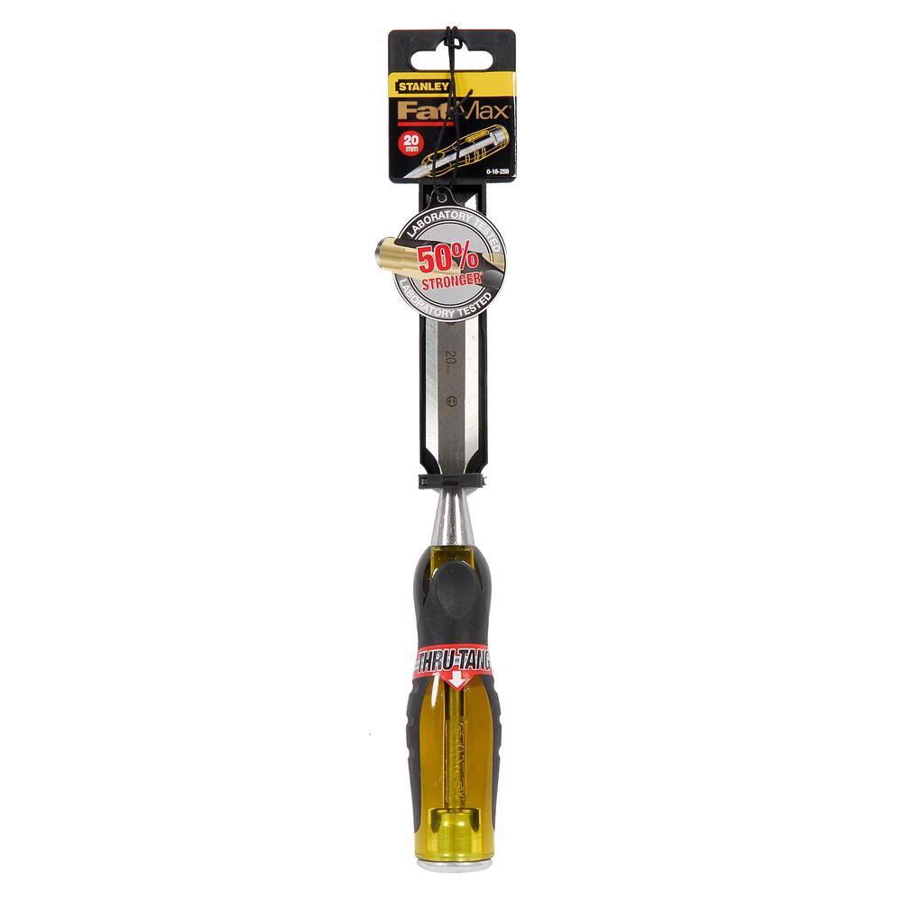 Stanley 1 Piece Chrome Steel Wood Wood Chisel, 34 cm Length, 20 mm Blade Width
