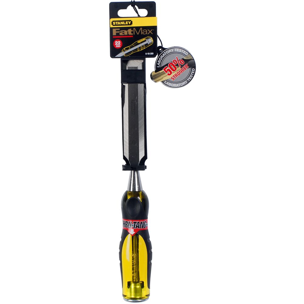 Stanley 1 Piece Chrome Steel Wood Wood Chisel, 34 cm Length, 22 mm Blade Width