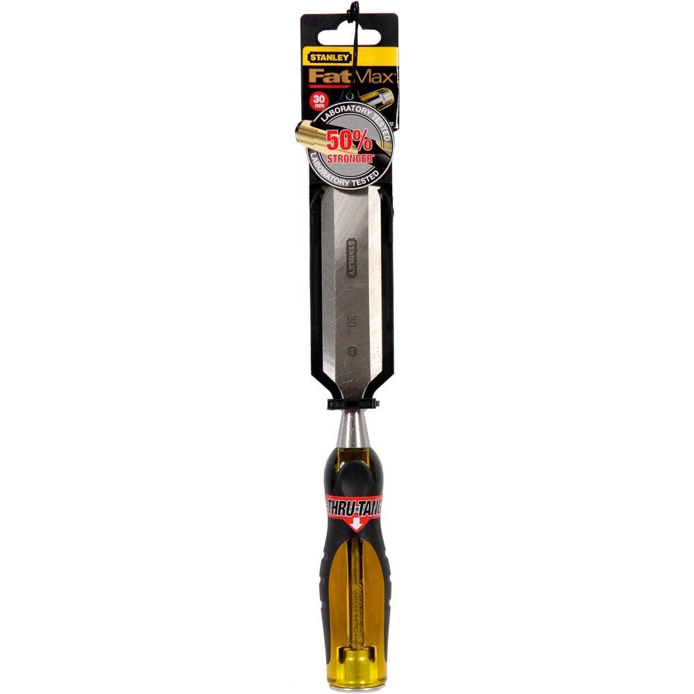 Stanley 1 Piece Chrome Steel Wood Wood Chisel, 38 cm Length, 30 mm Blade Width