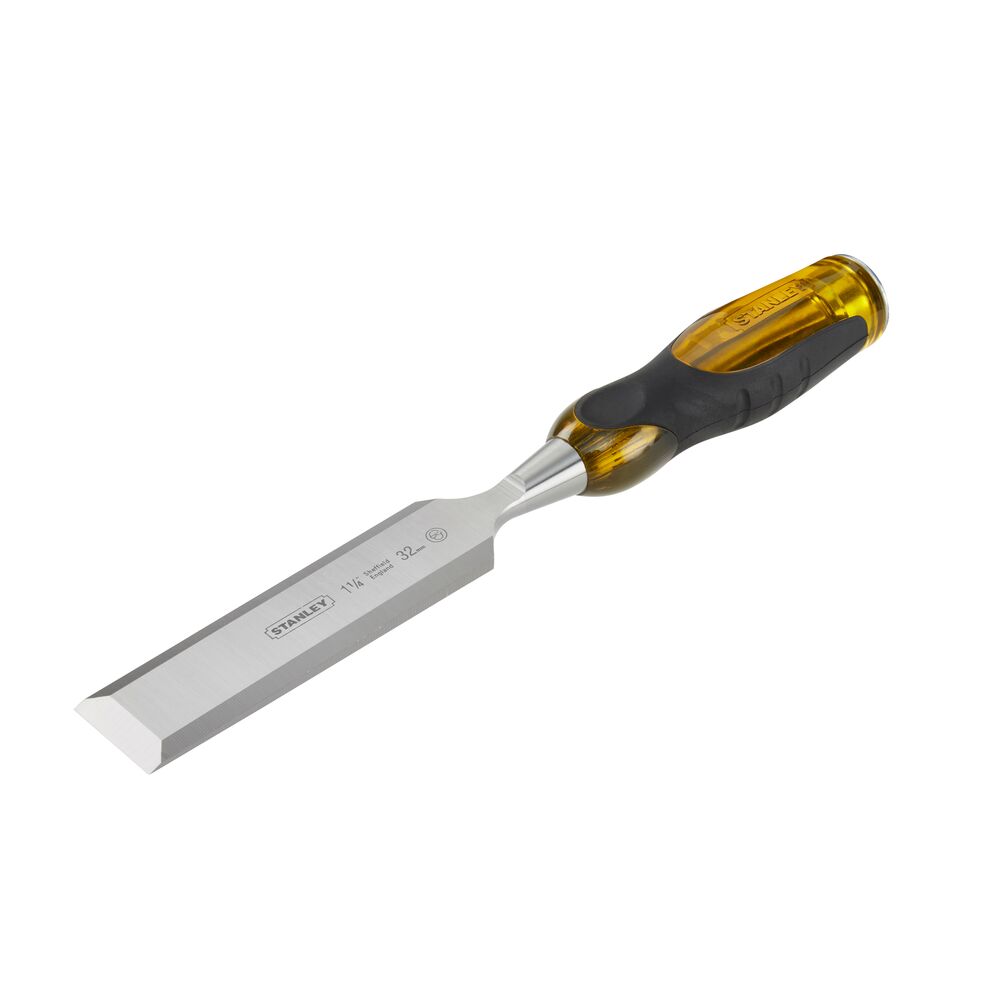 Stanley 1 Piece Chrome Steel Wood Wood Chisel, 35 cm Length, 32 mm Blade Width