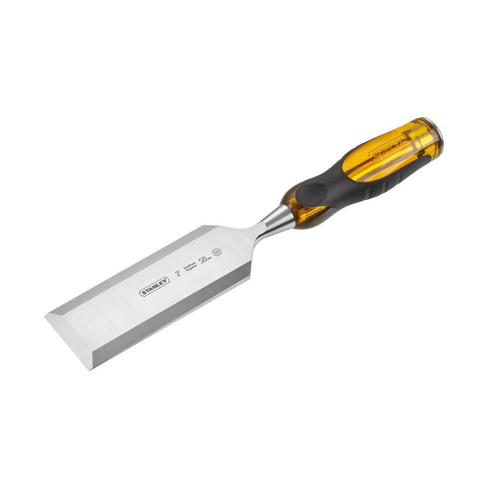 Stanley 1 Piece Chrome Steel Wood Wood Chisel, 35 cm Length, 50 mm Blade Width
