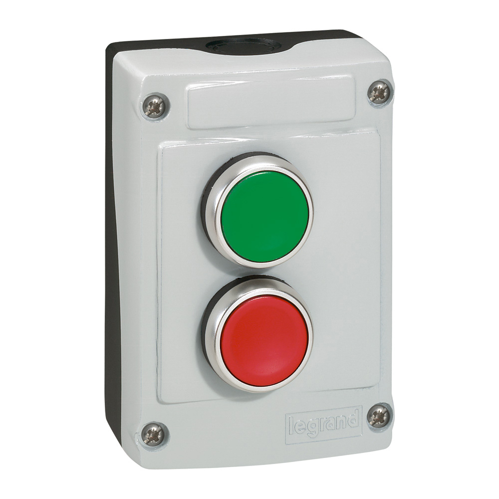 Legrand Push Button Control Station, Green, Red, IP66
