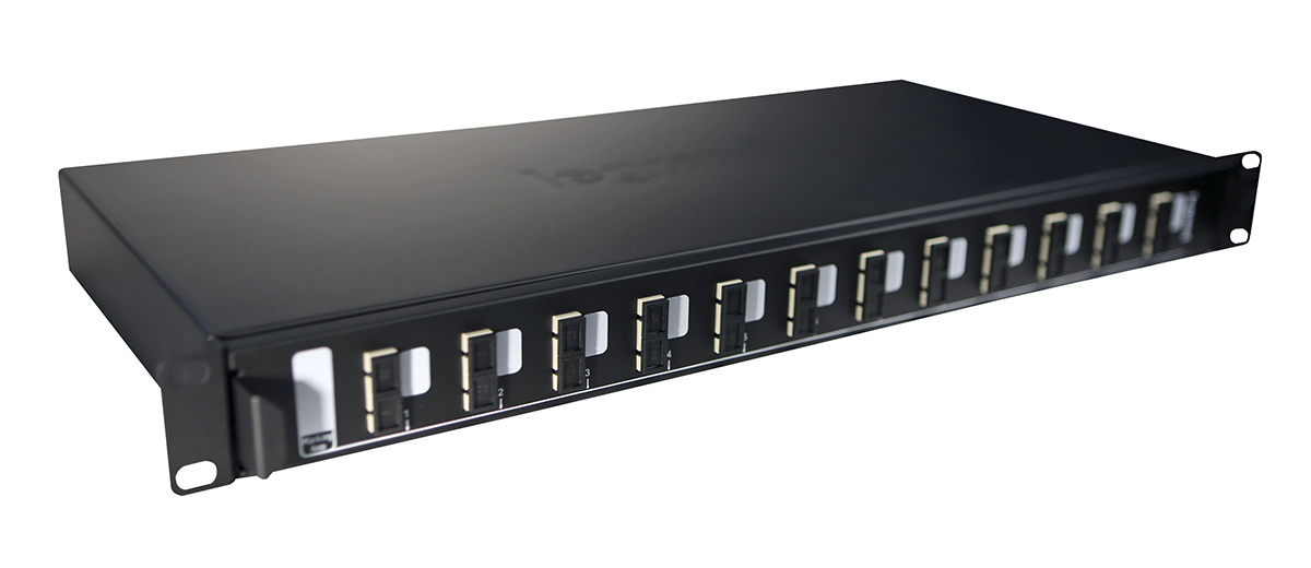 Legrand 12 Port SC, Duplex Fibre Optic Patch Panel With 24 Ports Populated, 1 U 220 mm