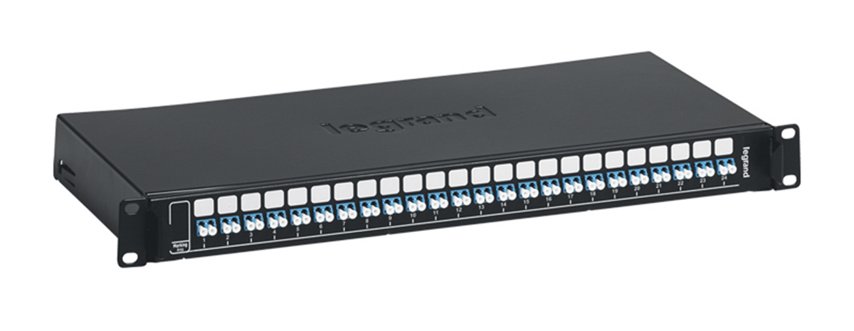 Legrand 24 Port LC, Duplex Fibre Optic Patch Panel With 24 Ports Populated, 1 U
