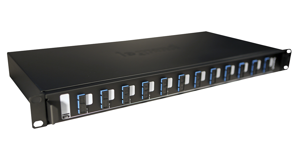 Legrand 12 Port SC, Duplex Fibre Optic Patch Panel With 24 Ports Populated, 1 U 220 mm