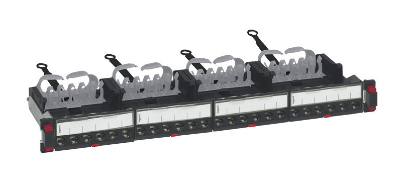 Legrand LCS³ Series Cat6 24 Port RJ45 RJ Patch Panel FTP 1 U Blue