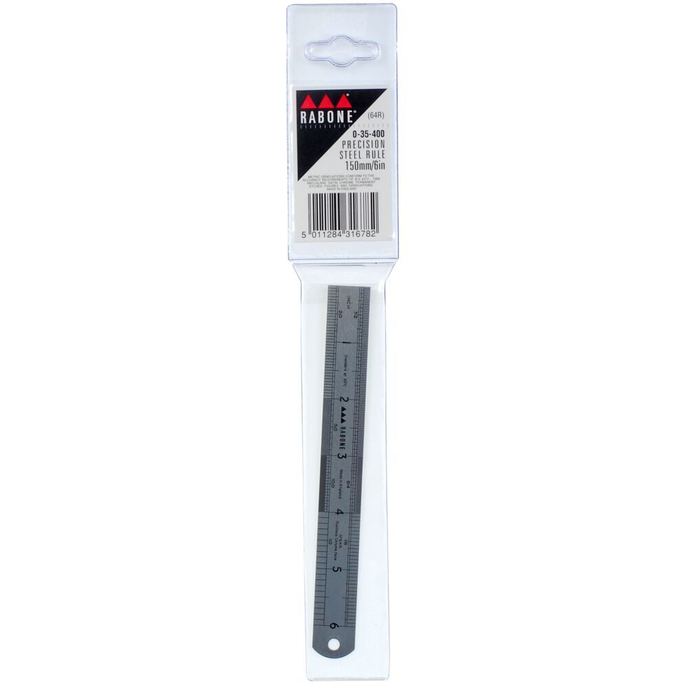 Stanley 18 cm Stainless Steel Rustless Steel Rule Imperial/Metric