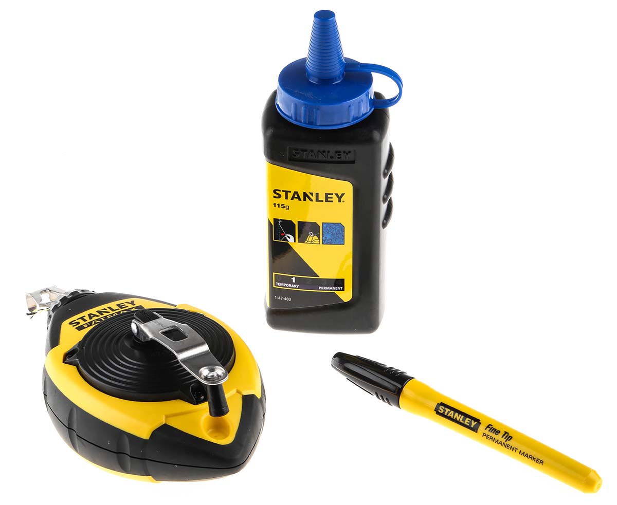 Stanley 30 m Polyester, Nylon Chalk Line & Chalk Refill