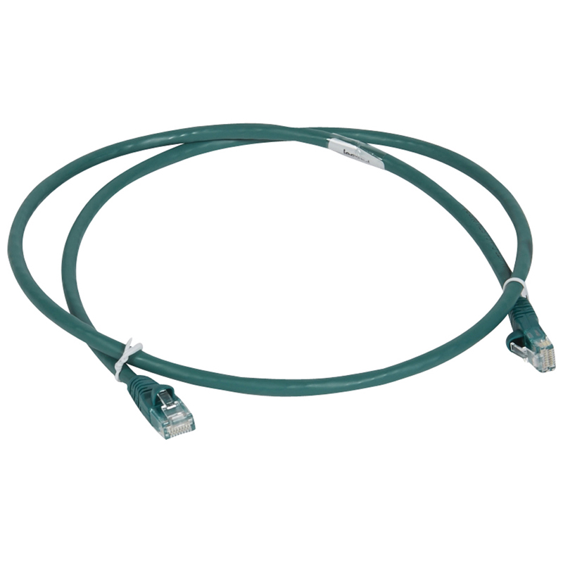 Legrand, 2 m Cat6 Ethernet Cable, Green RJ45 to RJ45 Low Smoke Zero Halogen, Polyvinyl Chloride Sheath, U/UTP