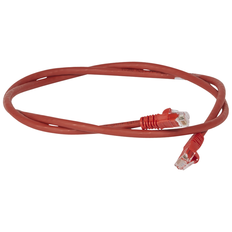 Legrand, 3 m Cat6 Ethernet Cable, Red RJ45 to RJ45, U/UTP