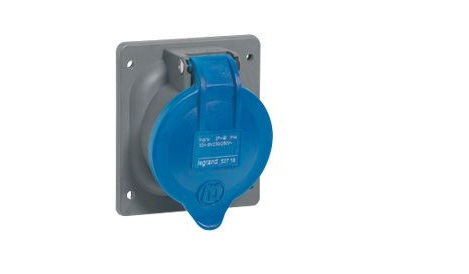 Legrand, HYPRA IP44 Blue 3P+PE Socket, 16A, 250V