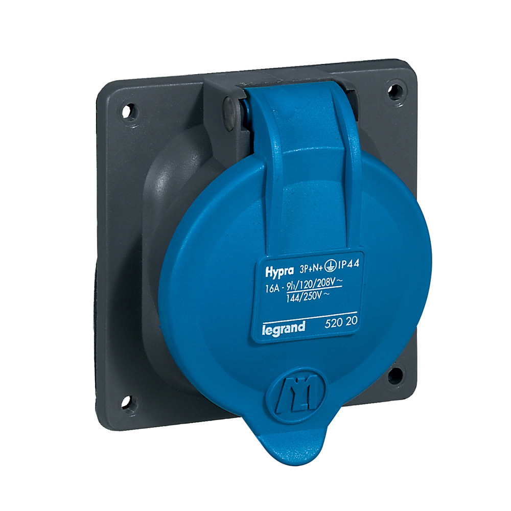 Legrand, HYPRA IP44 Blue 3P+N+PE Socket, 16A, 250V
