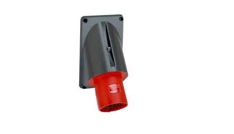 Legrand, HYPRA IP44 Red 3P+N+PE Angled Industrial Power Connector, 63A, 415V