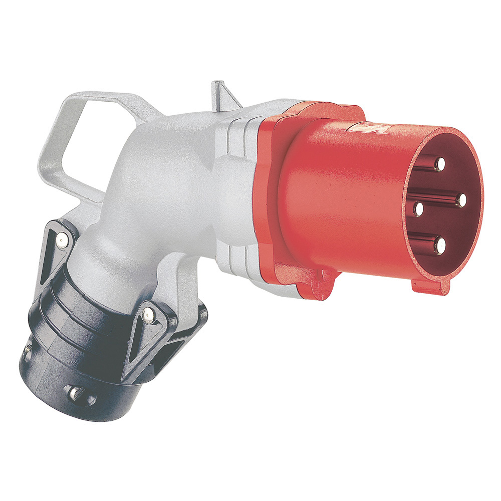 Legrand, HYPRA IP44 Red 3P+PE Angled Industrial Power Connector, 63A, 415V