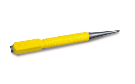 Stanley 6-Piece Punch, Centre Punch, 0.8mm Shank, 125 mm Overall