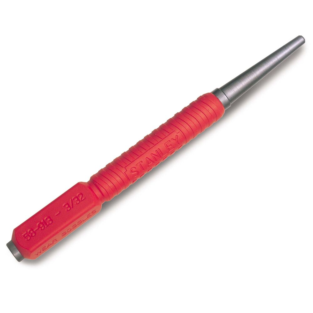 Stanley 6-Piece Punch, Centre Punch, 2.4mm Shank, 102 mm Overall