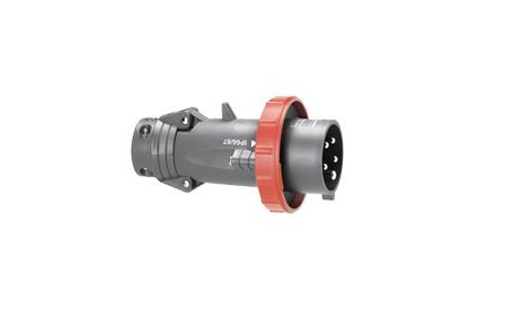 Legrand, HYPRA IP67 Red 3P+PE Straight Industrial Power Connector, 63A, 415V