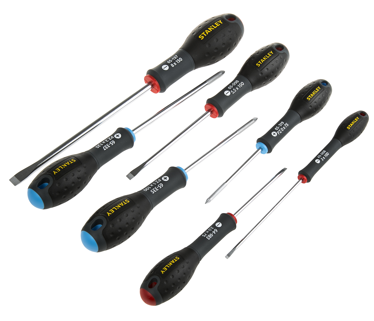 Stanley Pozidriv, Slotted Standard Screwdriver Set, 7-Piece