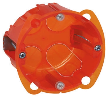 Legrand Batibox Orange Plastic Back Box, NF, IP20, Flush Mount, 1 Gangs 67 mm 67mm 40 mm