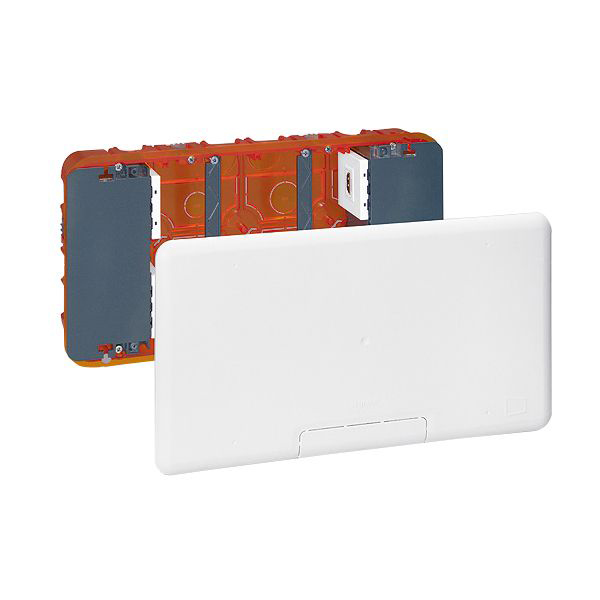 Legrand Orange Plastic Back Box, IP20, Flush Mount, 10 Gangs 154mm 50 mm