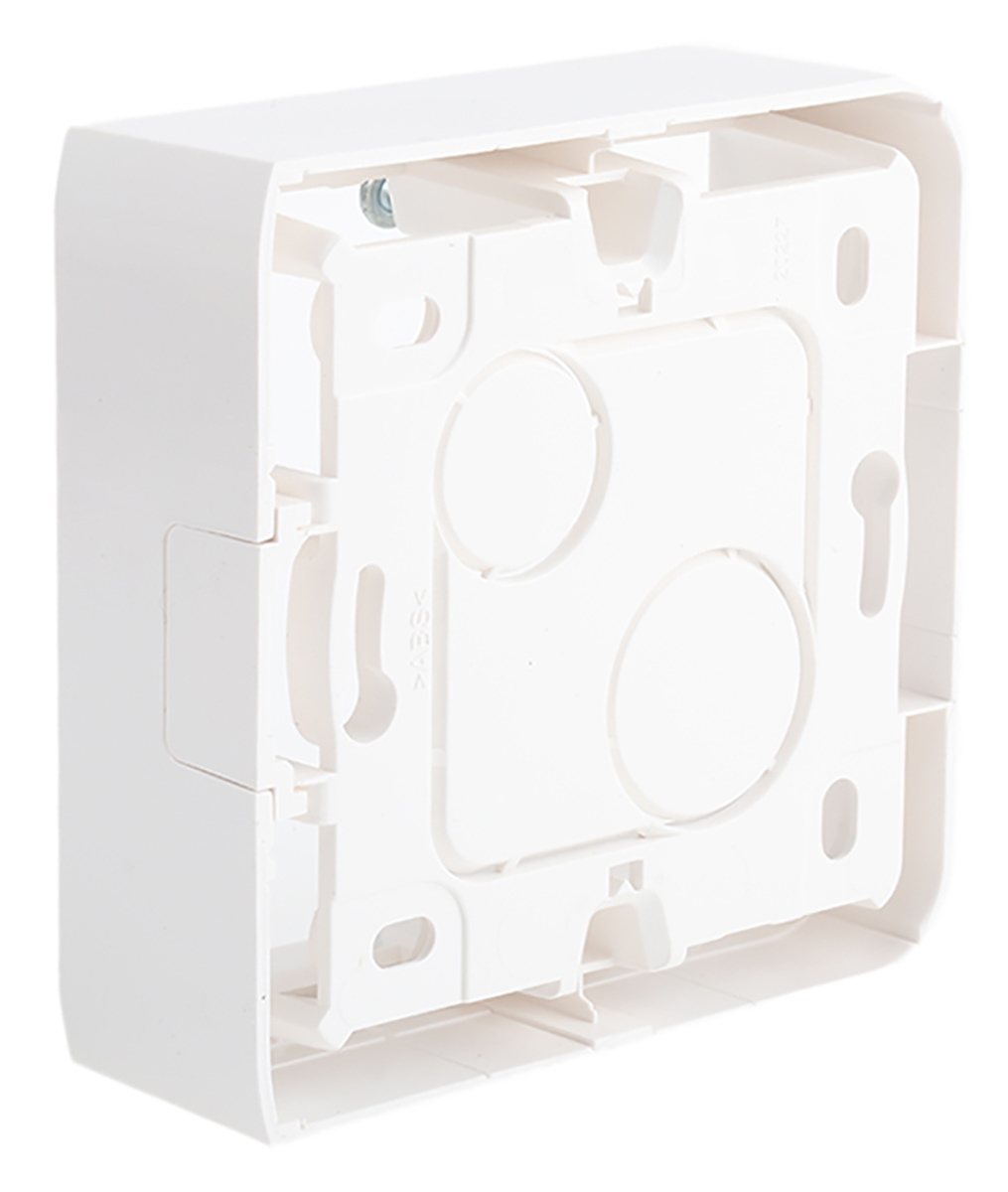 0-802-80 Legrand MOSAIC White White Plastic Back Box, NF, IP20, Flush Mount, 1 Gangs 30 mm 30mm 30 mm