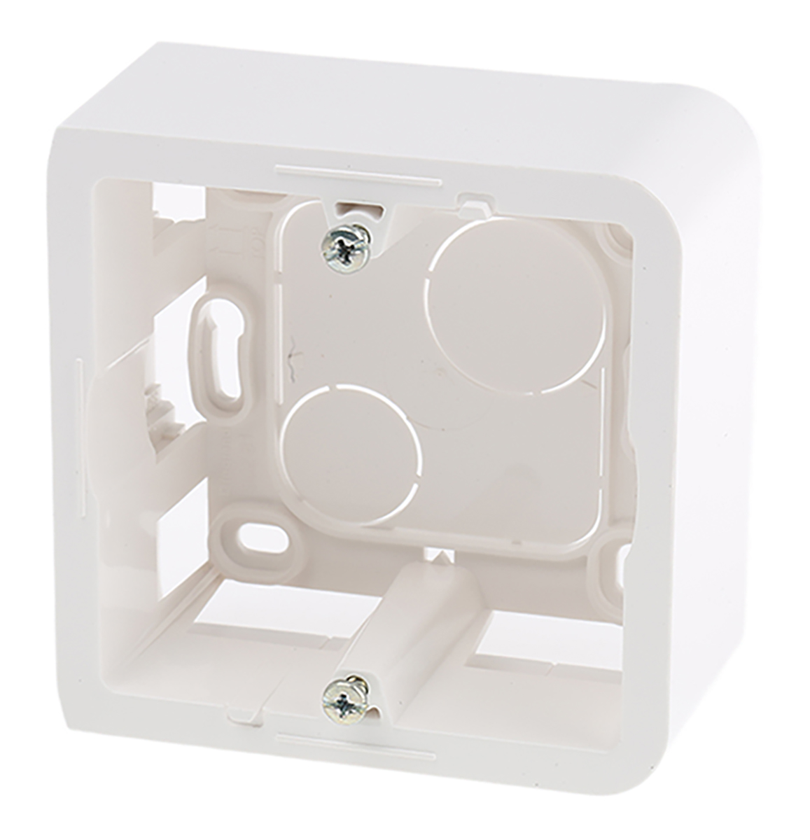 Legrand MOSAIC White White Plastic Back Box, NF, IP20, Flush Mount, 1 Gangs 40 mm 40mm 40 mm