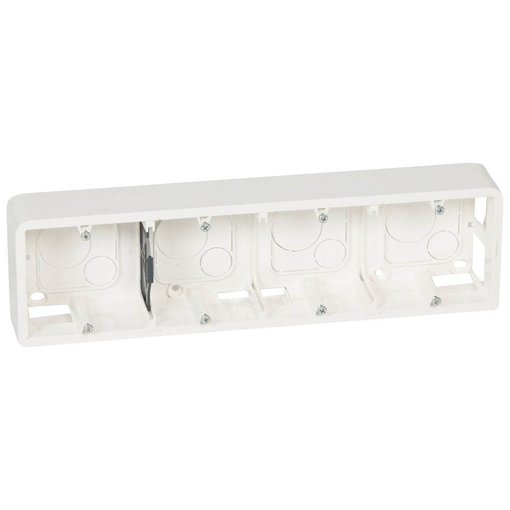 Legrand White Bright Plastic Back Box, IP2X, Surface Mount, 10 Gangs 83 mm 295mm 40 mm