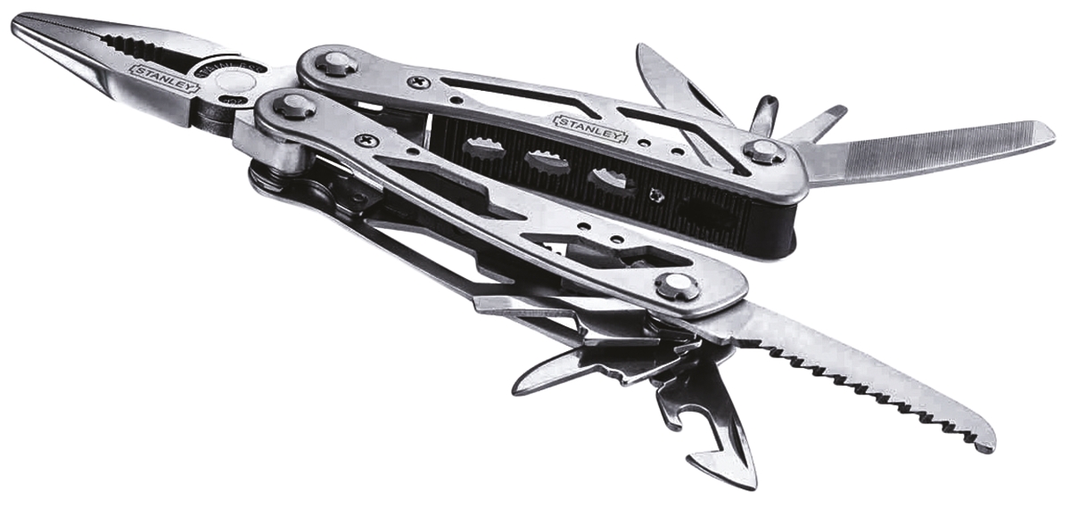 0-84-519 Stanley Tools 12, Multitool Knife 210mm, 165 mm Closed Length, 30 g