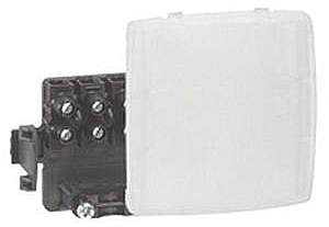 0-861-57 Legrand White Matt Plastic Back Box, NF, Surface Mount, 1 Gangs