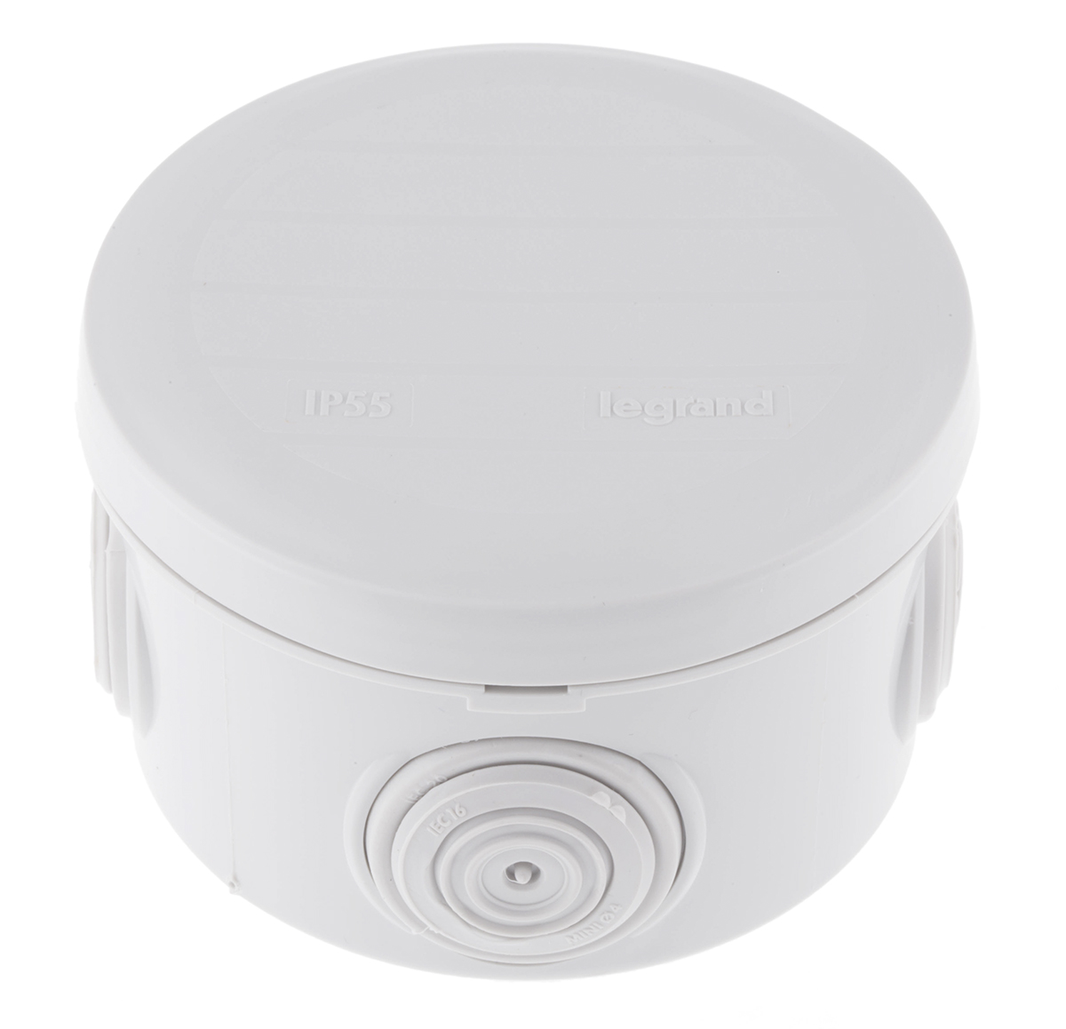 Legrand Plexo Series Grey ABS Junction Box, IP55, 4 Terminals, 45 mm, 40mm 45 mm