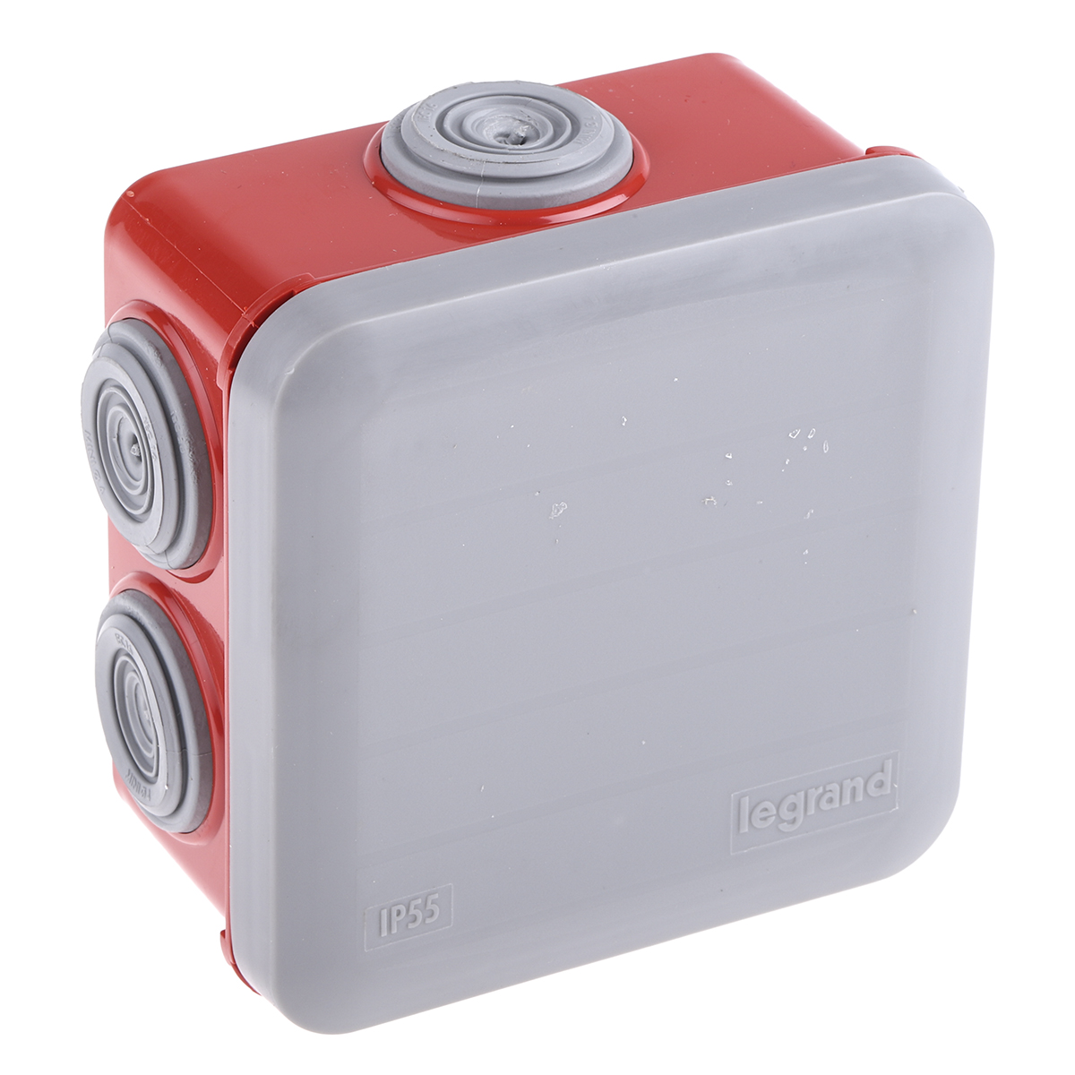 Legrand Polypropylene Adaptable Box 94mm x 94 mm x 94 mm with 7 Knockouts, Size:4 to 20 mm Knockout Size