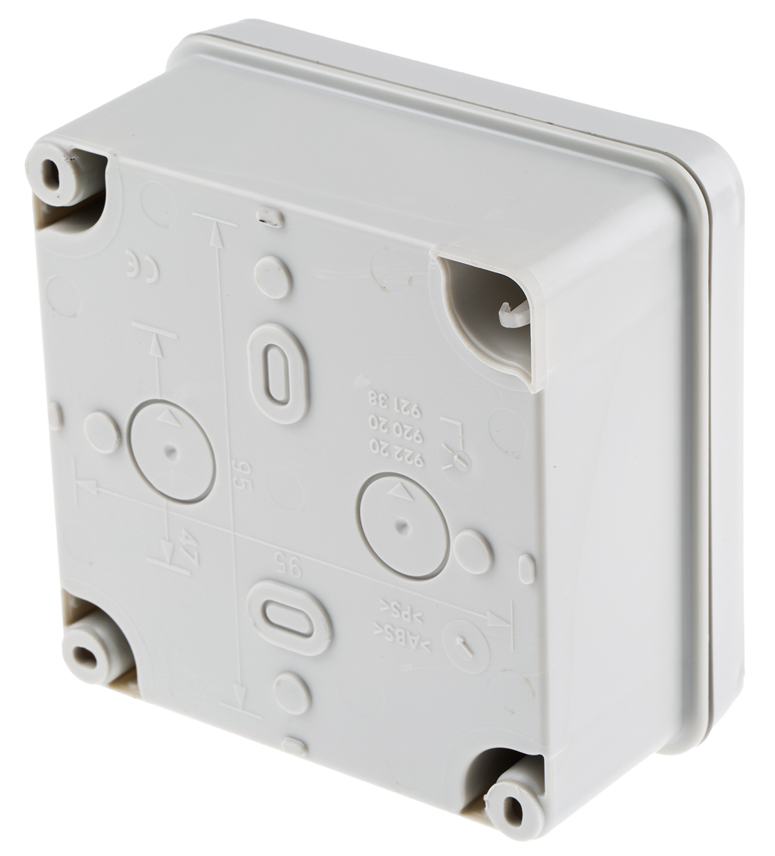0-920-20 Legrand Plexo Series Grey ABS Junction Box, IP55, 4 Terminals, 105 mm, 105mm 55 mm