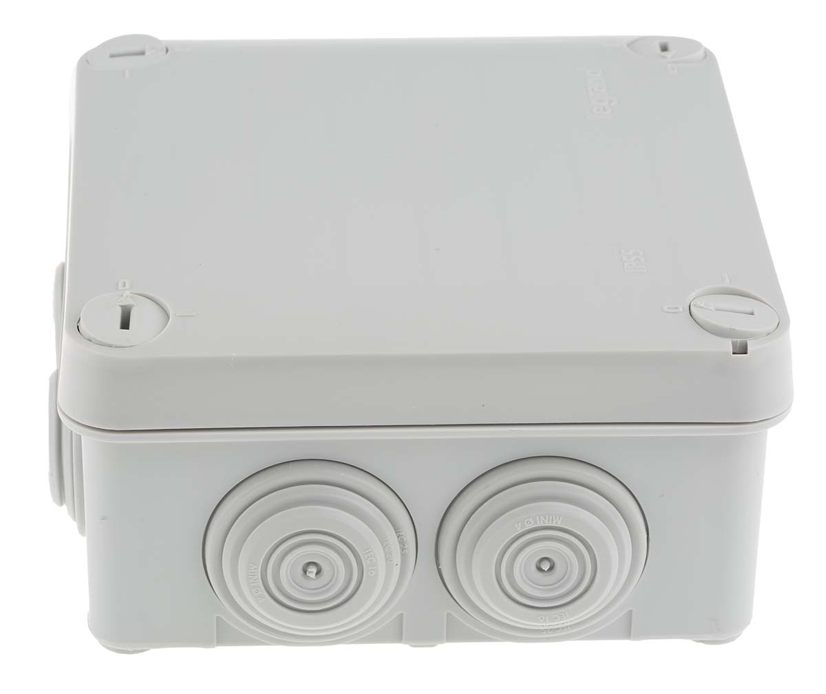 0-920-22 Legrand Plexo Series Grey ABS Junction Box, IP55, 4 Terminals, 105 mm, 105mm 55 mm