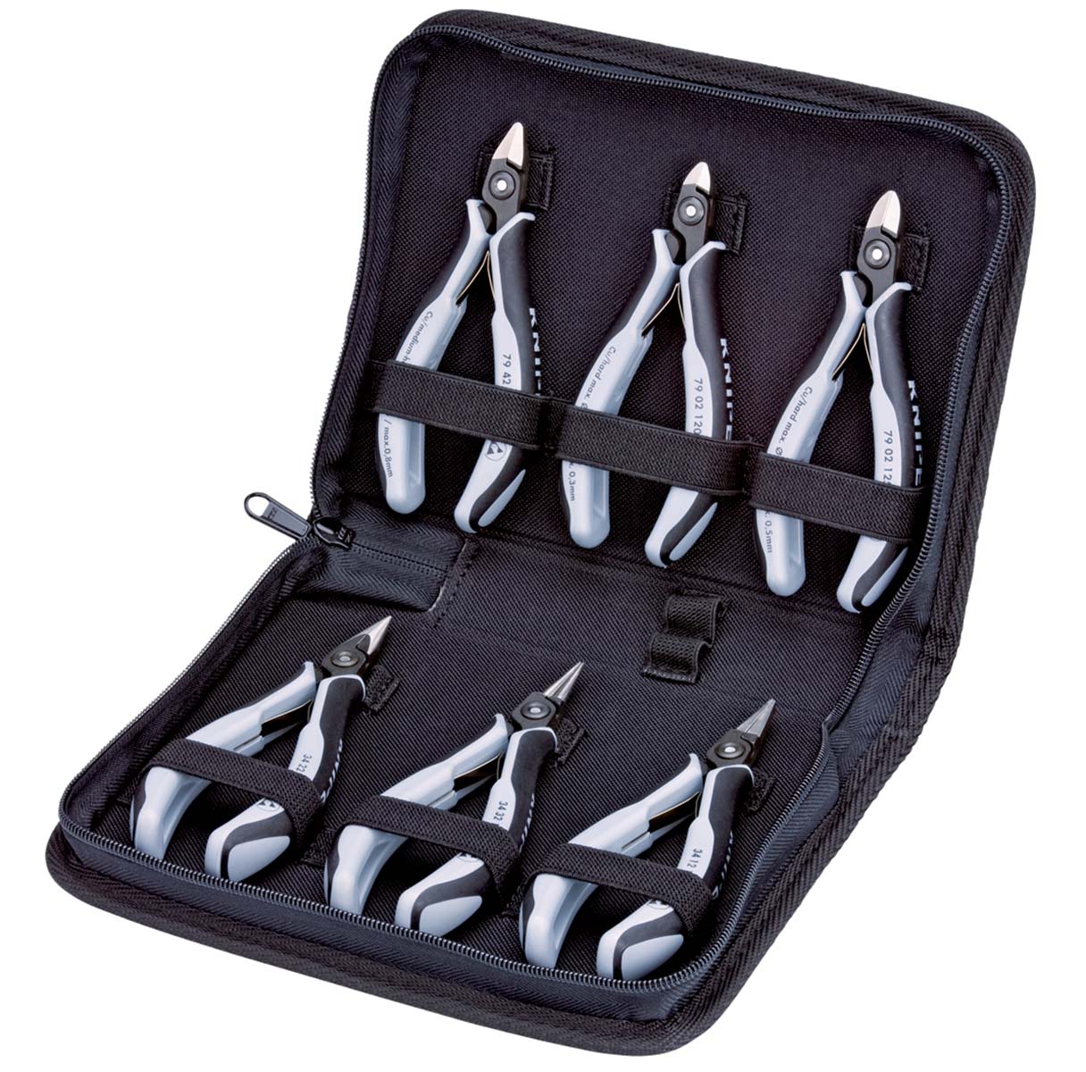 Knipex 6-Piece Electronic Plier Case Plier Set