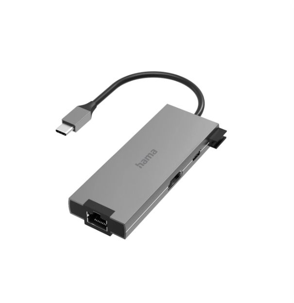 Hama 5 Port USB 3.2 USB C Hub, USB Bus Powered, 4.4 cm 1.1 cm 10cm