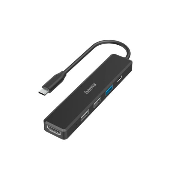 Hama 5 Port USB 3.2 USB C Hub, USB Powered, 2.5 cm 1.2 cm 12.1cm