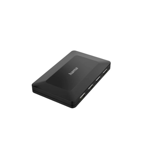 Hama 4 Port USB 2.0 USB C Hub, USB Powered, 6 cm 1.4 cm 9.6cm