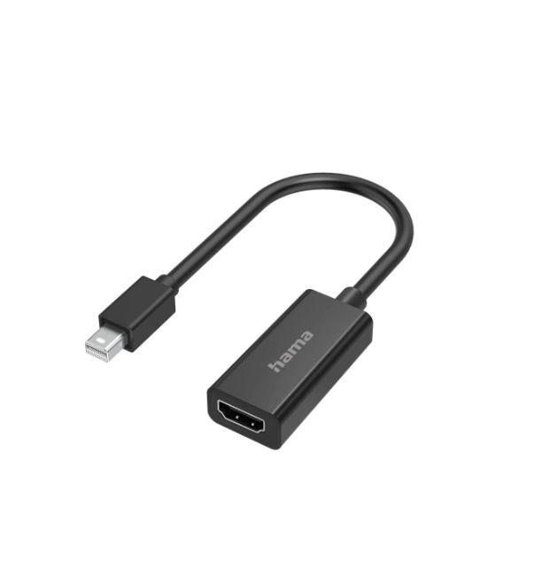 Hama  1 port DisplayPort to HDMI  Adapter 9 cm Length 4096 x 2160 pixel Maximum Resolution