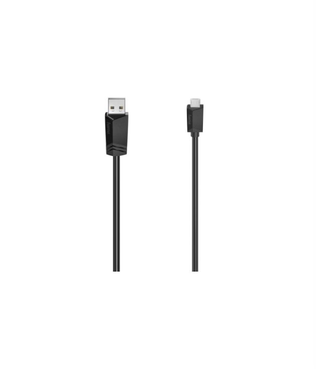 Hama , Male Micro USB Type B, USB Type A to Male USB Type A, Black, 3 m