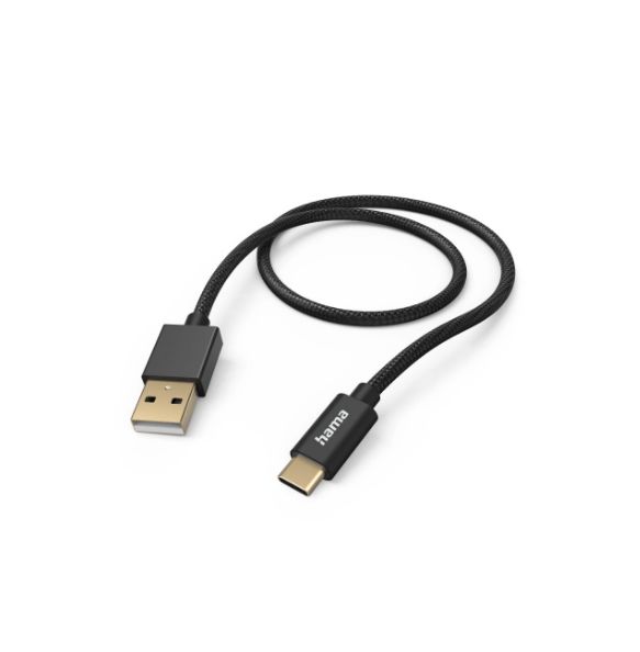 Hama , Male USB Type A, USB Type C to Male USB Type A, Black, 1.5 m
