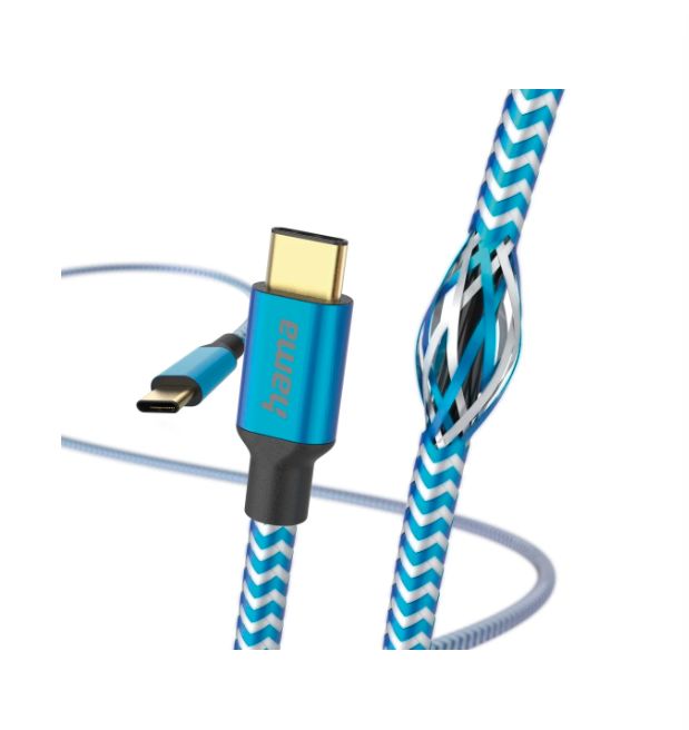 Hama , Male USB Type C to Male USB Type C, Blue, 1.5 m