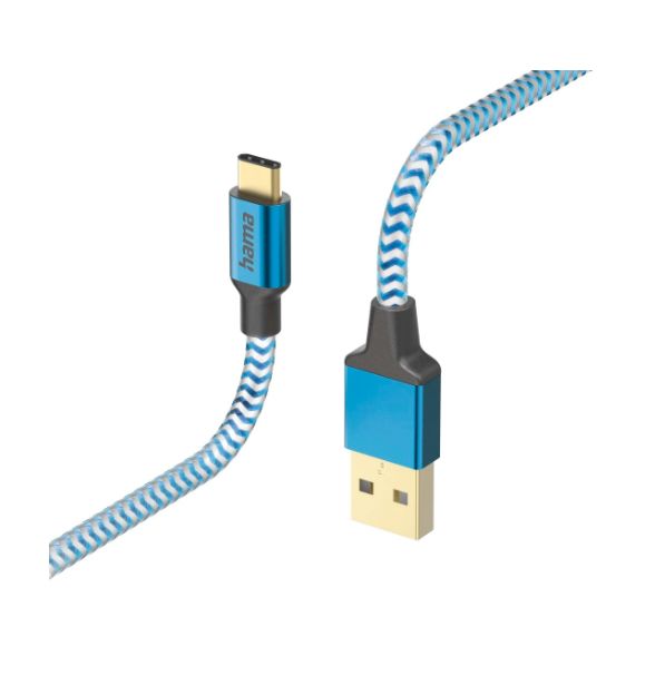 Hama , Male USB Type C to Male USB Type C, Blue, 1.5 m