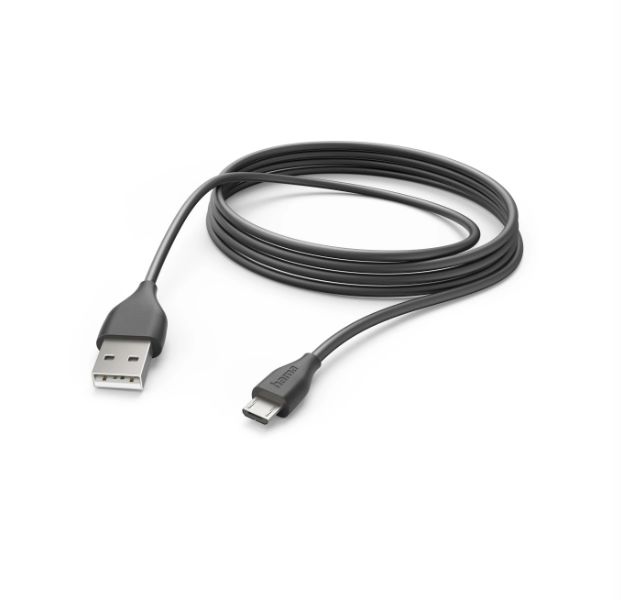 Hama , Male Micro USB Type B, USB Type A to Male USB Type A, Black, 3 m