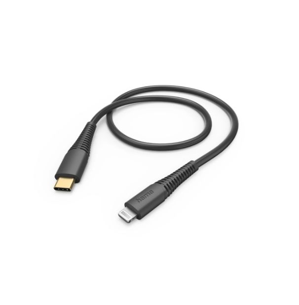 Hama , Male Lightning Connector, USB Type C to Male USB Type C, Black, 1.5 m