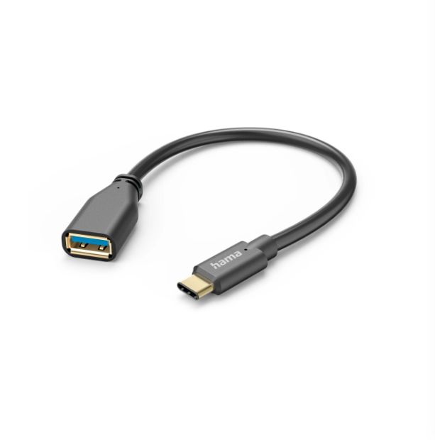 Hama , Female USB Type A, USB Type C to Male USB Type C, Black, 0.15 m