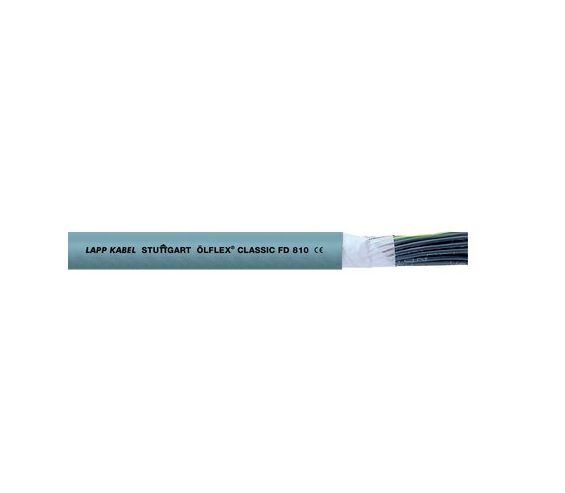Lapp ÖLFLEX CLASSIC FD 810 Control Cable, 5 Cores, 1.5 mm² CSA 16 AWG, Unscreened, 25 m, Grey Polyvinyl Chloride Sheath
